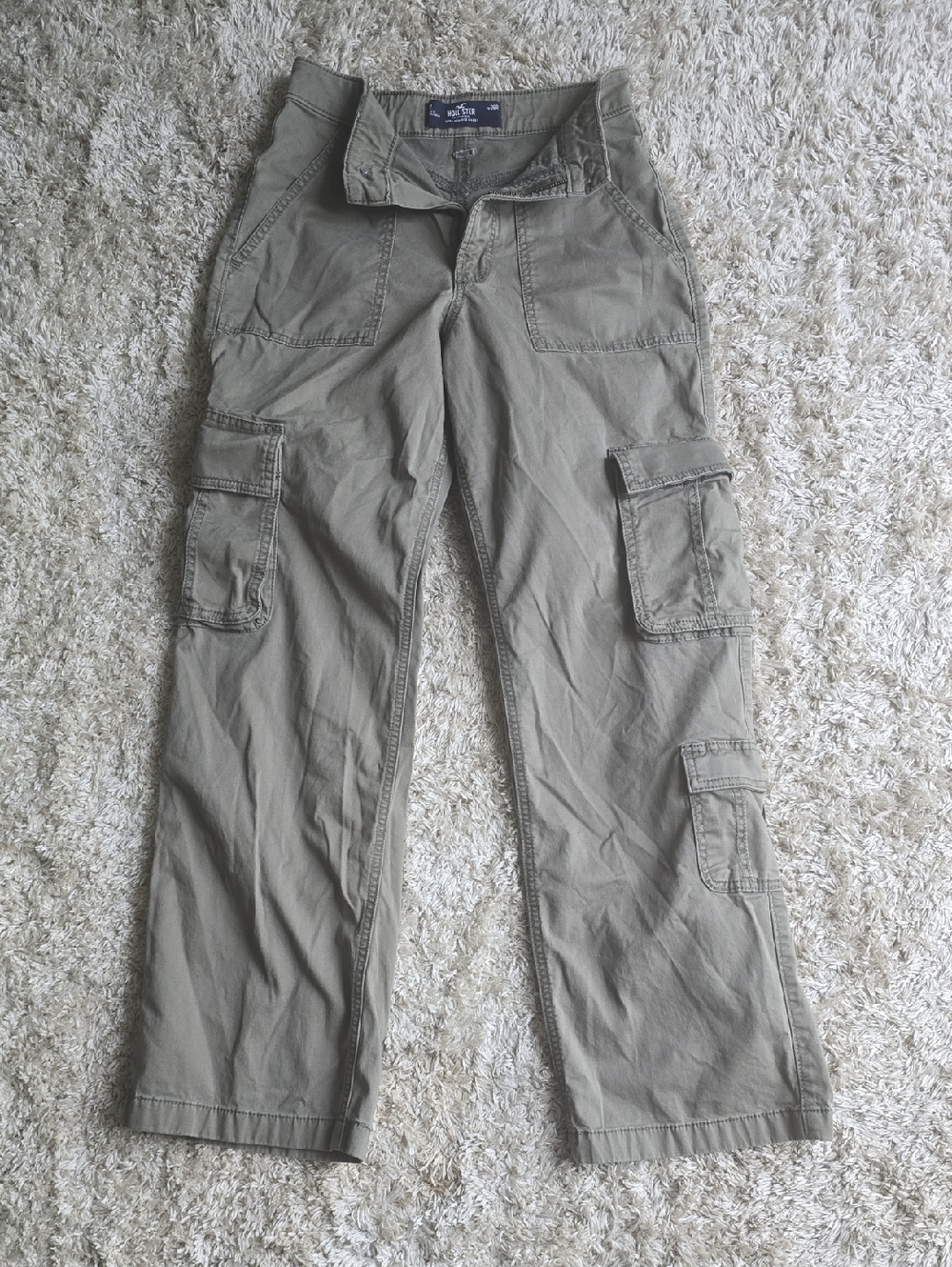 Hollister Olive-Tone Women's Cargo Pants